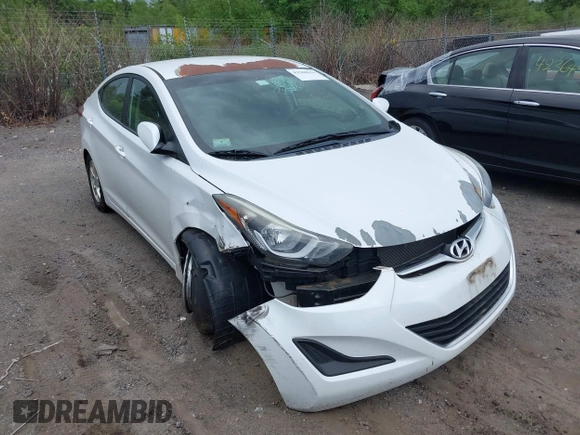 2015 Hyundai Elantra SE z VIN 5NPDH4AE2FH592038, wystawiony jako IAAI lot #42388634 z przebiegiem 188 945 mil mil oraz . Historia ofert i sprzedaży dostępna na DreamBid. Obrazek 1.