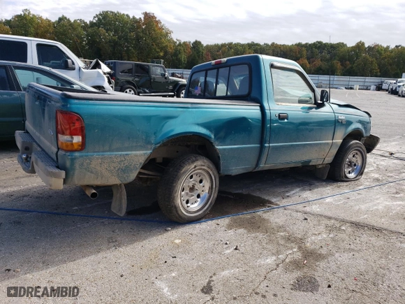 1996 Ford Ranger XL with VIN 1FTCR10U8TUB59731, listed as a Copart auction lot 75864964 with 108,080 mi miles and Salvage Title. Bid and sale history available at carsss.com. Image 3.