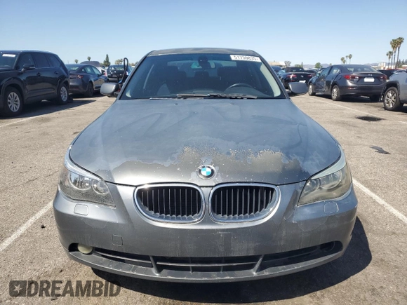 2004 BMW 5 Series 525i with VIN WBANA53564B175495, listed as a Copart auction lot 51739835 with 326,418 mi miles and Salvage Title. Bid and sale history available at carsss.com. Image 5.