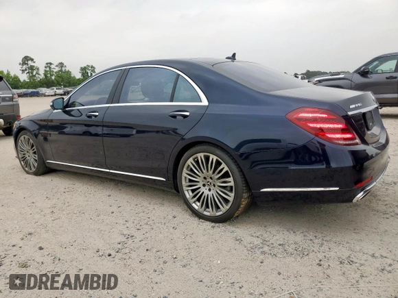 2020 Mercedes-Benz S 560 z VIN W1KUG8DB1LA586803, wystawiony jako Copart lot #55816675 z przebiegiem 55 539 mil mil oraz Nie do naprawy • Non repairable. Historia ofert i sprzedaży dostępna na DreamBid. Obrazek 2.