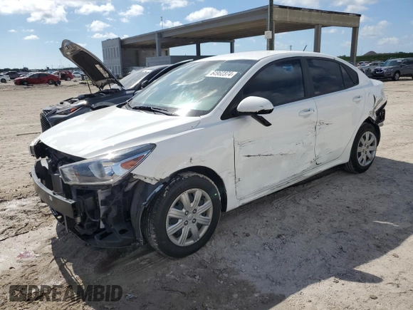 2021 Kia Rio LX with VIN 3KPA24AD1ME391129, listed as a Copart auction lot 64962374 with 37,018 mi miles and Salvage Title. Bid and sale history available at carsss.com. Image 1.