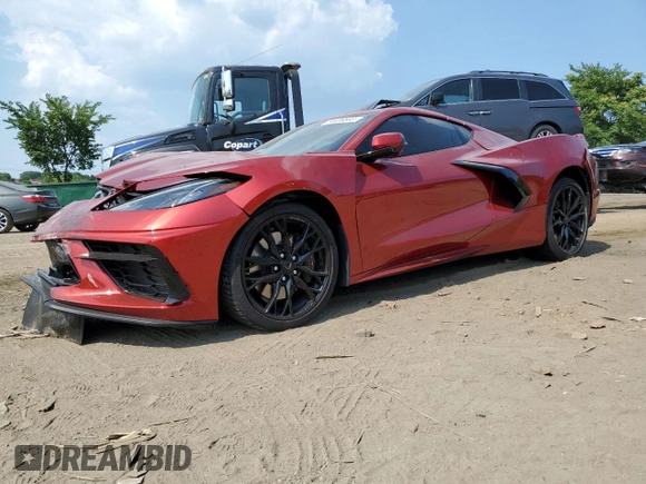 2023 Chevrolet Corvette 1LT with VIN 1G1YA2D44P5126490, listed as a Copart auction lot 54406563 with 1,588 mi miles. Bid and sale history available at carsss.com. Image 1.