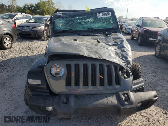 2020 Jeep Wrangler Unlimited Willys with VIN 1C4HJXDG8LW128570, listed as a Copart auction lot 71486074 with 26,258 mi miles and Salvage title. Bid and sale history available at DreamBid. Image 5.