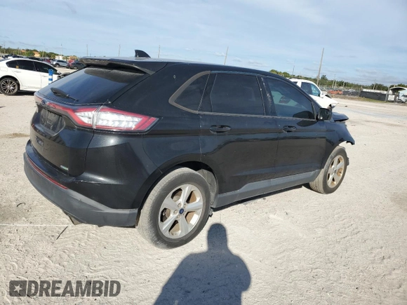 2015 Ford Edge SE with VIN 2FMTK3G95FBC42587, listed as a Copart auction lot 61586835 with 95,353 mi miles and Salvage title. Bid and sale history available at DreamBid. Image 3.