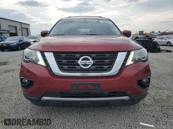 2018 Nissan Pathfinder SV z VIN 5N1DR2MN2JC625200, wystawiony jako Copart lot #58810925 z przebiegiem 69 342 mil mil oraz Szkoda całkowita • Salvage title. Historia ofert i sprzedaży dostępna na DreamBid. Obrazek 5.