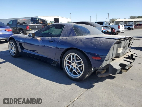 2004 Chevrolet Corvette Z06 with VIN 1G1YY12S745127491, listed as a Copart auction lot 76526834 with 70,782 mi miles and Salvage Title. Bid and sale history available at carsss.com. Image 2.