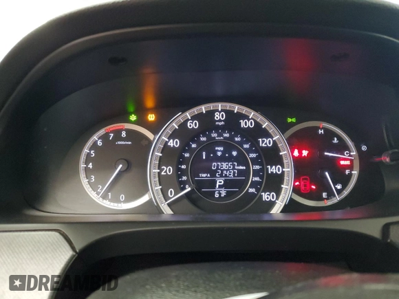 2015 Honda Accord LX with VIN 1HGCR2F39FA000857, listed as a Copart auction lot 42425595 with 73,657 mi miles and Salvage Title. Bid and sale history available at DreamBid. Image 9.