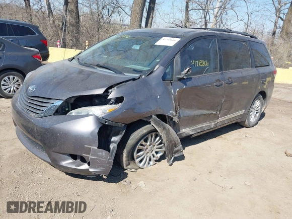 2012 Toyota Sienna XLE AAS with VIN 5TDYK3DC9CS227319, listed as a IAAI auction lot 41773806 with 178,803 mi miles and . Bid and sale history available at carsss.com. Image 17.