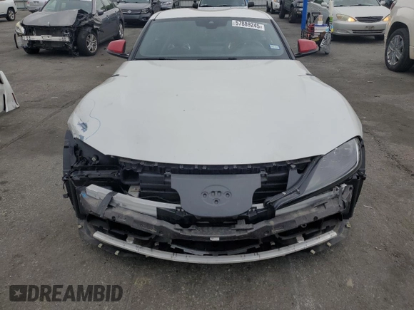 2020 Toyota Supra 3.0 with VIN WZ1DB4C03LW022950, listed as a Copart auction lot 57889245 with 39,081 mi miles and Salvage title. Bid and sale history available at DreamBid. Image 5.