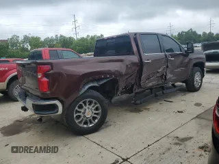 2024 Chevrolet Silverado 3500HD LTZ with VIN 1GC4YUEYXRF318878, listed as a Copart auction lot 64883684 with 3,837 mi miles and Salvage Title. Bid and sale history available at DreamBid. Image 3.