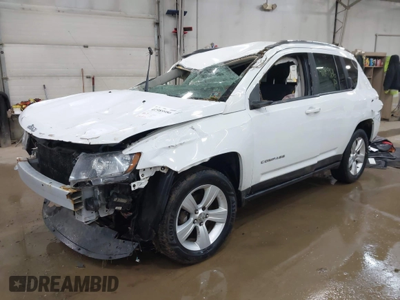 2014 Jeep Compass Sport with VIN 1C4NJDBB3ED773960, listed as a IAAI auction lot 41989986 with 126,875 mi miles. Bid and sale history available at carsss.com. Image 2.