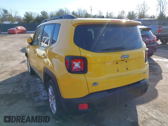 2017 Jeep Renegade Latitude with VIN ZACCJABB0HPF54868, listed as a IAAI auction lot 41417387 with 97,982 mi miles and . Bid and sale history available at DreamBid. Image 3.