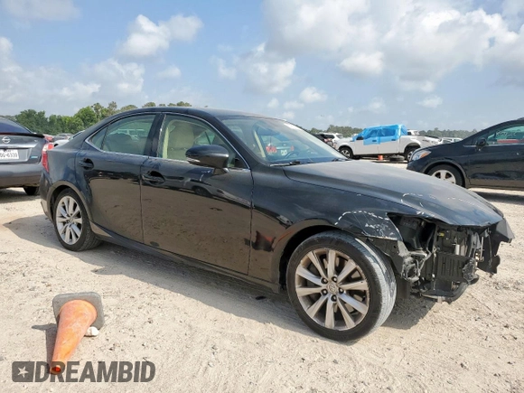 2016 Lexus IS 200t with VIN JTHBA1D22G5028725, listed as a Copart auction lot 57612325 with 85,552 mi miles and Salvage title. Bid and sale history available at DreamBid. Image 4.