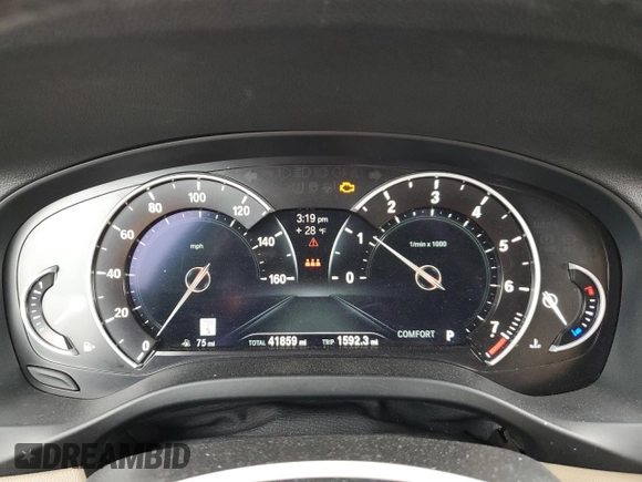 2018 BMW X3 xDrive30i with VIN 5UXTR9C51JLC76168, listed as a Copart auction lot 44956445 with 41,859 mi miles and Salvage Title. Bid and sale history available at DreamBid. Image 9.