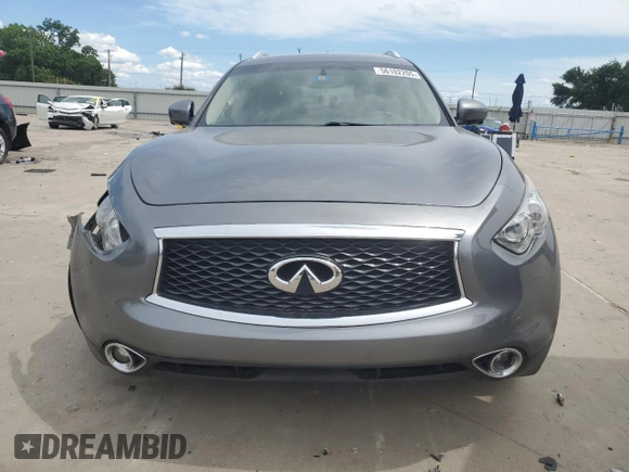 2017 Infiniti QX70 with VIN JN8CS1MU0HM141234, listed as a Copart auction lot 56102205 with 154,546 mi miles and Salvage title. Bid and sale history available at DreamBid. Image 5.