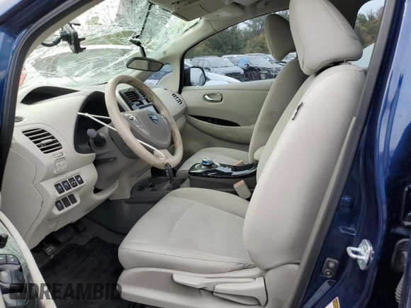 2017 Nissan LEAF SL with VIN 1N4BZ0CP8HC305639, listed as a Copart auction lot 72164814 with 21,897 mi miles and Salvage Title. Bid and sale history available at carsss.com. Image 7.