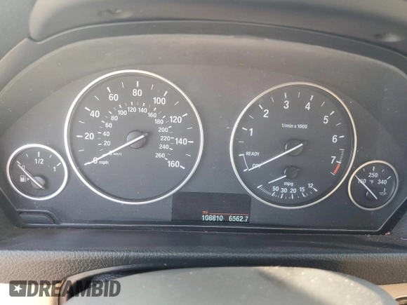 2014 BMW 3 Series 320i with VIN WBA3B1G50ENN90819, listed as a Copart auction lot 45794585 with 108,810 mi miles and Salvage title. Bid and sale history available at DreamBid. Image 9.