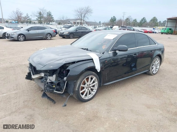 2014 Audi A4 Premium Plus with VIN WAUFFAFL3EN033811, listed as a IAAI auction lot 41655552 with 132,410 mi miles. Bid and sale history available at carsss.com. Image 2.