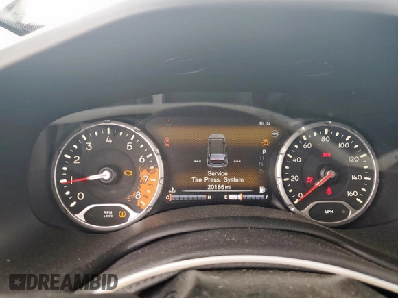 2017 Jeep Renegade Altitude with VIN ZACCJBBB5HPG48573, listed as a Copart auction lot 58431535 with 20,186 mi miles and Salvage title. Bid and sale history available at DreamBid. Image 9.