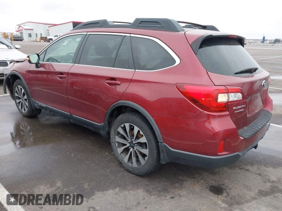 2015 Subaru Outback Limited with VIN 4S4BSBNC0F3316809, listed as a IAAI auction lot 41751576 with 120,788 mi miles and . Bid and sale history available at DreamBid. Image 3.