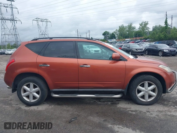 2005 Nissan Murano SL z VIN JN8AZ08W65W428697, wystawiony jako IAAI lot #42291815 z przebiegiem 89 742 mil mil oraz . Historia ofert i sprzedaży dostępna na DreamBid. Obrazek 14.