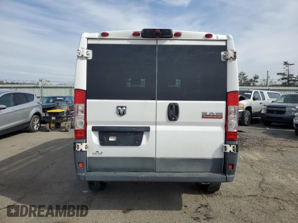 2017 Ram ProMaster Cargo with VIN 3C6TRVAG5HE543608, listed as a Copart auction lot 44298315 with 103,651 mi miles and Salvage Title. Bid and sale history available at DreamBid. Image 6.
