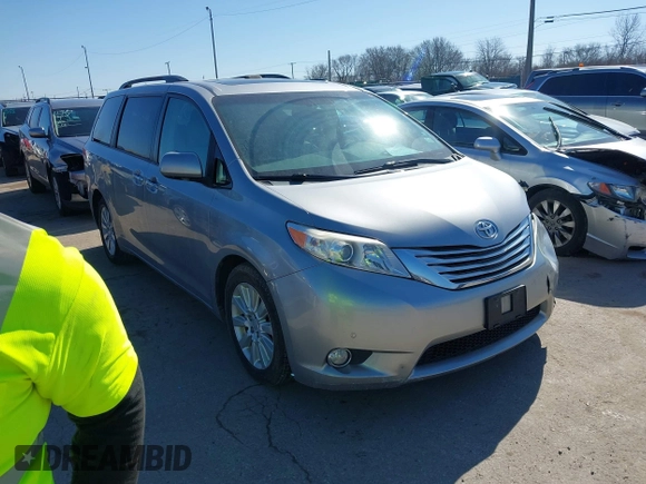 2011 Toyota Sienna XLE AAS with VIN 5TDYK3DC6BS147636, listed as a IAAI auction lot 41759192 with 182,966 mi miles and . Bid and sale history available at DreamBid. Image 1.