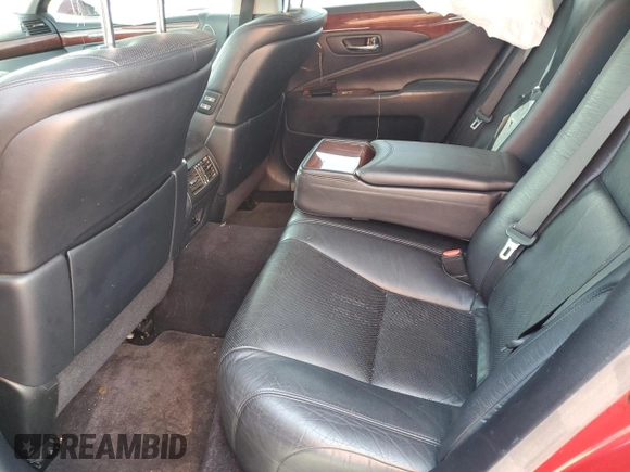 2010 Lexus LS 460 with VIN JTHCL5EF2A5008358, listed as a Copart auction lot 52795035 with 103,223 mi miles and Salvage title. Bid and sale history available at DreamBid. Image 10.