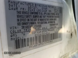2018 Nissan Sentra SV z VIN 3N1AB7AP0JY240565, wystawiony jako Copart lot #57862825 z przebiegiem 162 056 mil mil oraz Czysty tytuł • Clean title. Historia ofert i sprzedaży dostępna na DreamBid. Obrazek 12.