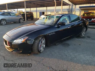 2016 Maserati Quattroporte S with VIN ZAM56RPA7G1181976, listed as a Copart auction lot 44589365 with 0 mi miles and Salvage Title. Bid and sale history available at carsss.com. Image 1.