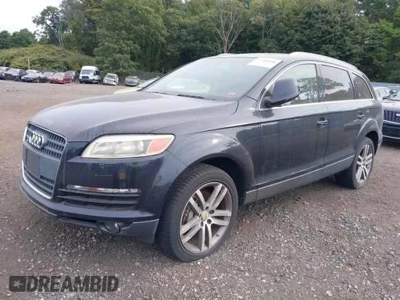 2007 Audi Q7 Premium with VIN WA1BY74L77D049594, listed as a IAAI auction lot 40436848 with 147,384 mi miles and . Bid and sale history available at DreamBid. Image 2.