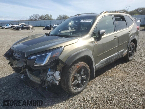 2024 Subaru Forester Wilderness with VIN JF2SKAJC1RH453089, listed as a Copart auction lot 49431225 with 7,028 mi miles and Salvage Title. Bid and sale history available at carsss.com. Image 1.