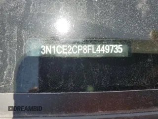 2015 Nissan Note SV with VIN 3N1CE2CP8FL449735, listed as a Copart auction lot 52775795 with 147,859 mi miles and Salvage Title. Bid and sale history available at DreamBid. Image 12.