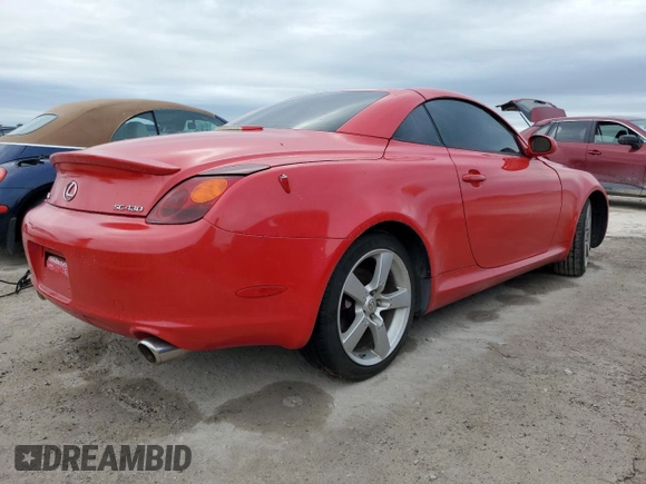 2002 Lexus SC with VIN JTHFN48Y620002298, listed as a Copart auction lot 75175054 with Not Provided miles and Non Repairable. Bid and sale history available at carsss.com. Image 3.