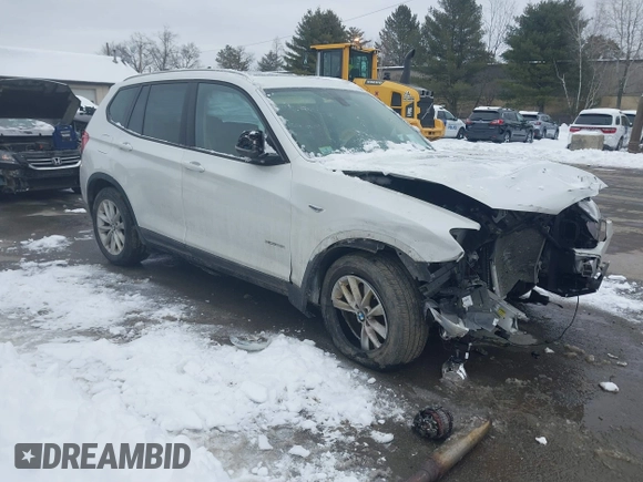 2017 BMW X3 xDrive28i z VIN 5UXWX9C38H0W76528, wystawiony jako IAAI lot #41543645 z przebiegiem 76 108 mil mil oraz . Historia ofert i sprzedaży dostępna na DreamBid. Obrazek 1.