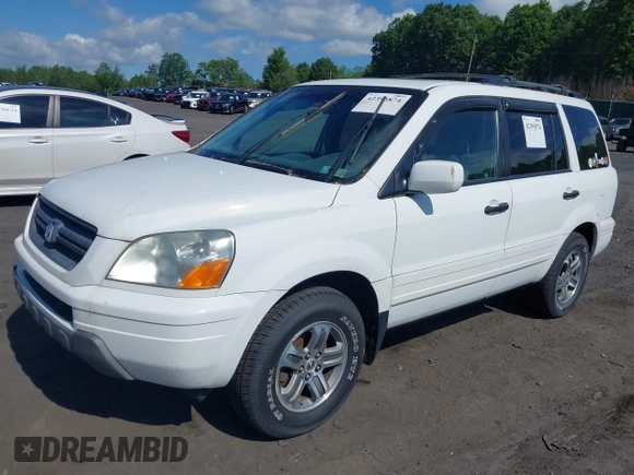 2005 Honda Pilot EX-L z VIN 5FNYF18615B002901, wystawiony jako IAAI lot #42395874 z przebiegiem 217 334 mil mil oraz . Historia ofert i sprzedaży dostępna na DreamBid. Obrazek 2.