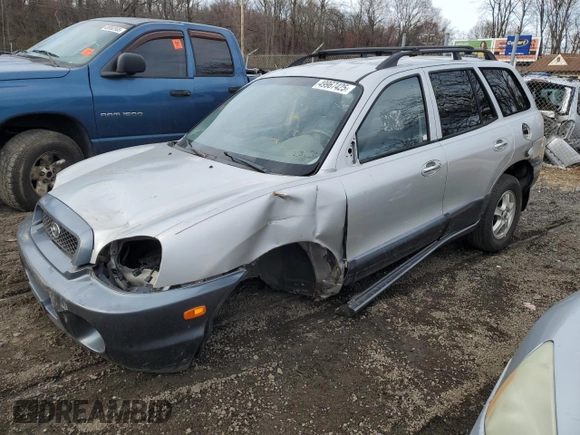 2002 Hyundai Santa Fe GLS with VIN KM8SC73D12U234923, listed as a Copart auction lot 49967425 with 180,125 mi miles and Salvage Title. Bid and sale history available at carsss.com. Image 1.
