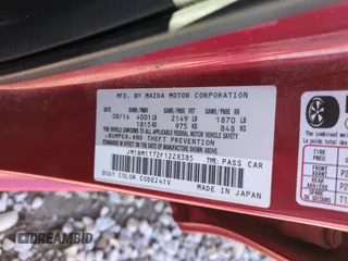 2015 Mazda 3 i SV with VIN JM1BM1T72F1228385, listed as a Copart auction lot 54739375 with 94,322 mi miles and Salvage Title. Bid and sale history available at DreamBid. Image 12.