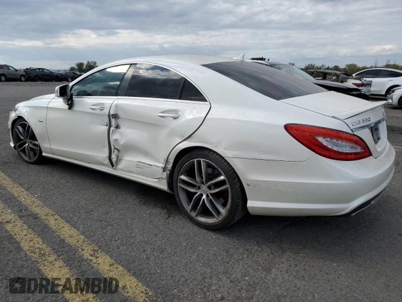 2012 Mercedes-Benz CLS-Class CLS 550 with VIN WDDLJ9BB2CA035124, listed as a Copart auction lot 74322284 with 80,823 mi miles and Salvage Title. Bid and sale history available at carsss.com. Image 2.
