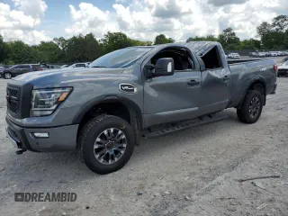 2023 Nissan Titan Pro-4X с VIN 1N6AA1FB9PN114590, выставлен на аукционе Copart как лот 61389935 с пробегом 26 792 миль миль и Списание • Salvage title. История ставок и продаж доступна на DreamBid. Изображение 1.