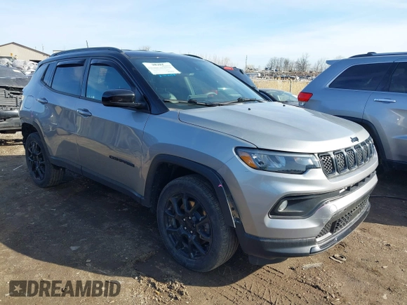 2023 Jeep Compass Latitude with VIN 3C4NJDBN7PT558797, listed as a IAAI auction lot 41854517 with 26,495 mi miles and . Bid and sale history available at DreamBid. Image 1.