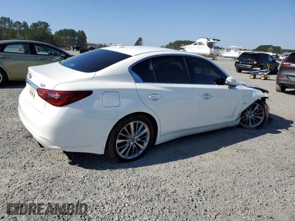 2019 Infiniti Q50 3.0t LUXE with VIN JN1EV7AP2KM518167, listed as a Copart auction lot 48712525 with 110,481 mi miles and Salvage Title. Bid and sale history available at carsss.com. Image 3.