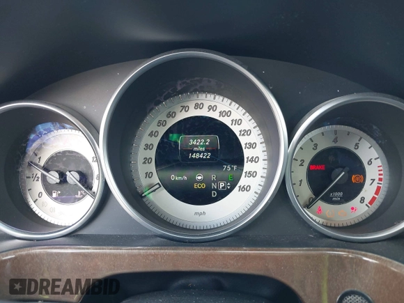 2014 Mercedes-Benz E 350 Sport with VIN WDDHF5KBXEA889555, listed as a IAAI auction lot 41589052 with 148,422 mi miles and . Bid and sale history available at DreamBid. Image 7.