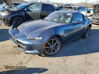 2018 Mazda MX-5 Miata RF Grand Touring with VIN JM1NDAM7XJ0204930, listed as a Copart auction lot 41574235 with 62,633 mi miles and Salvage Title. Bid and sale history available at carsss.com. Image 1.