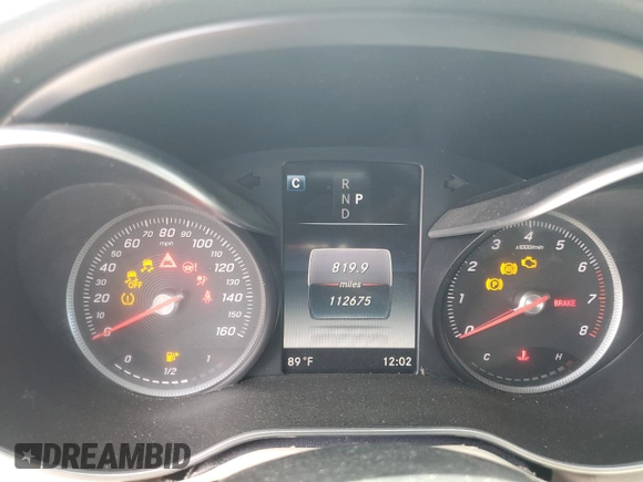 2018 Mercedes-Benz C 300 with VIN WDDWF4JB5JR344961, listed as a Copart auction lot 55126045 with 112,675 mi miles and Clean Title. Bid and sale history available at DreamBid. Image 9.