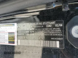 2008 Mercedes-Benz CLK 350 with VIN WDBTK56F28F251092, listed as a Copart auction lot 75079744 with Not Provided miles and Salvage Title. Bid and sale history available at DreamBid. Image 12.
