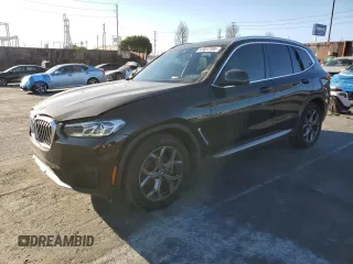 2024 BMW X3 sDrive30i with VIN 5UX43DP0XR9U58299, listed as a Copart auction lot 47617185 with 9,385 mi miles and Salvage Title. Bid and sale history available at DreamBid. Image 1.
