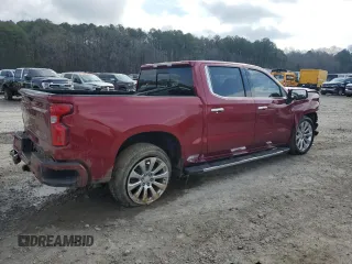 2019 Chevrolet Silverado 1500 High Country with VIN 1GCUYHED6KZ144591, listed as a Copart auction lot 44227195 with 133,494 mi miles and Salvage Title. Bid and sale history available at carsss.com. Image 3.