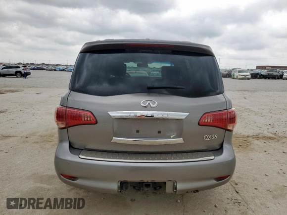2011 Infiniti QX56 7-passenger with VIN JN8AZ2NF8B9504124, listed as a Copart auction lot 54612735 with 220,399 mi miles and Clean Title. Bid and sale history available at DreamBid. Image 6.