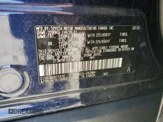 2020 Toyota RAV4 XLE with VIN 2T3W1RFV2LW074325, listed as a Copart auction lot 58693665 with 34,830 mi miles and Salvage title. Bid and sale history available at DreamBid. Image 13.